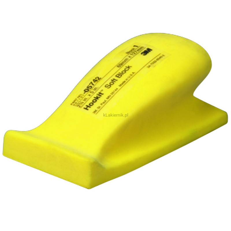 Blok ręczny miękki 3M 05742 70 x 127 mm do arkuszy ściernych na