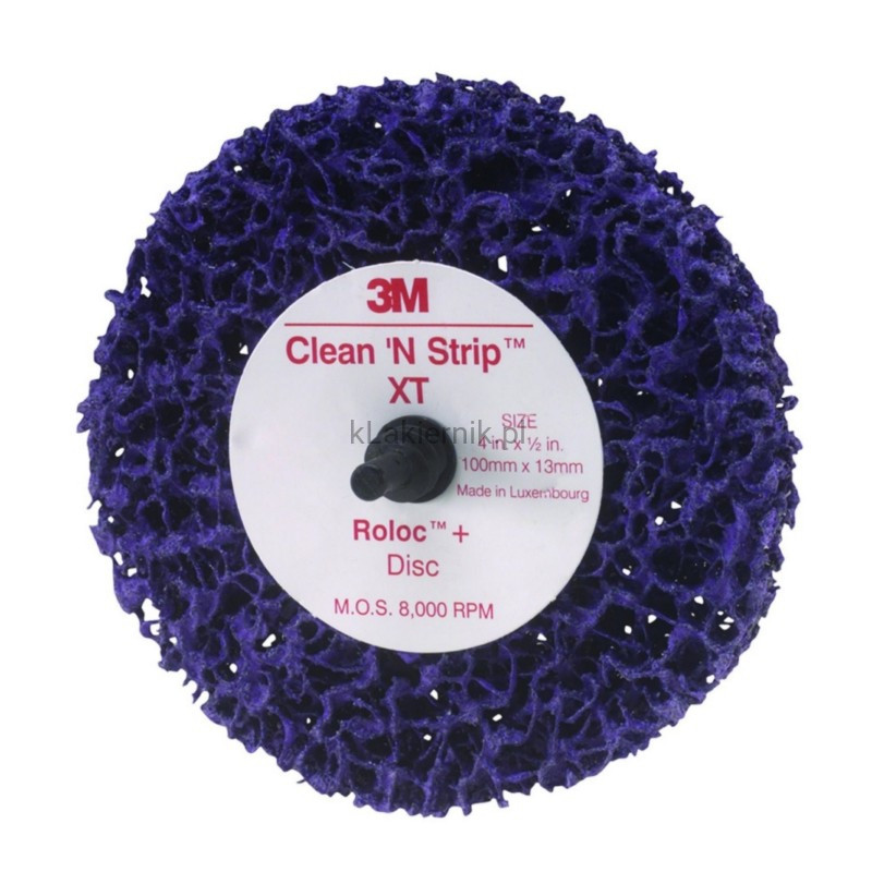 Krążek fioletowy Clean&Strip 3M 05814 z mocowaniem Roloc+ - 100