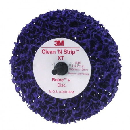 Krążek fioletowy Clean&Strip 3M 05814 z mocowaniem Roloc+ - 100