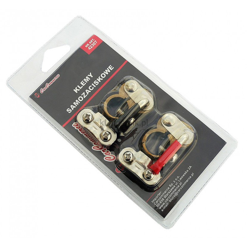 Klema Mosiężna Samozaciskowa kpl 2szt