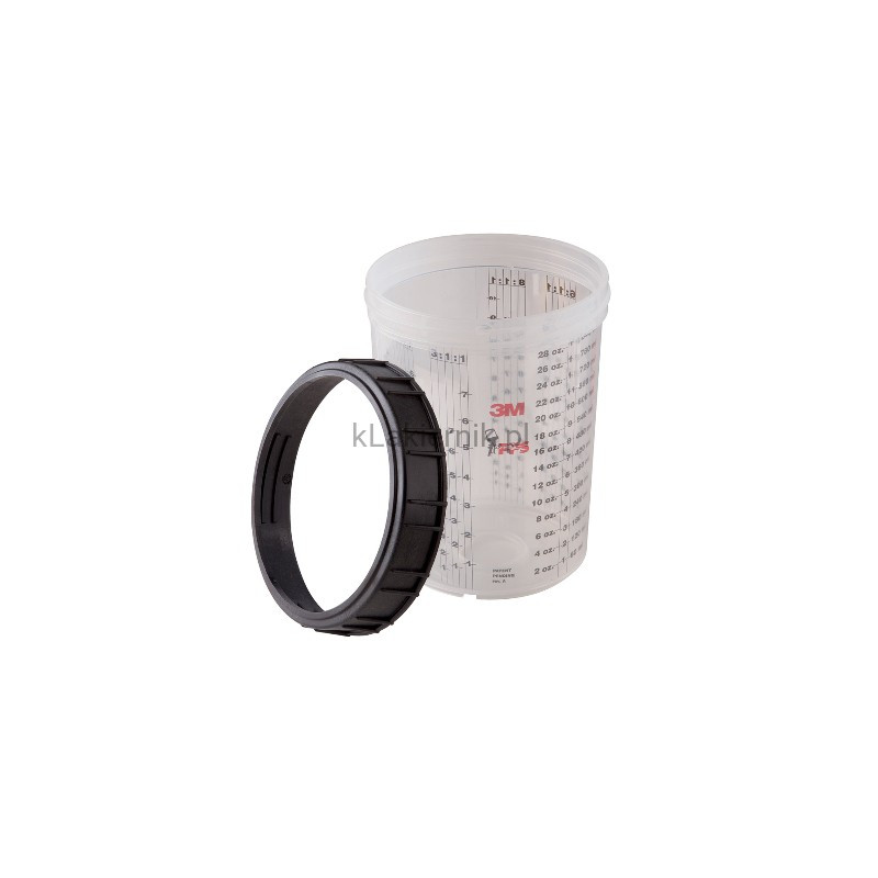 Kubek PPS 3M 16023 zewnętrzny/twardy, pierścień zamykający -
