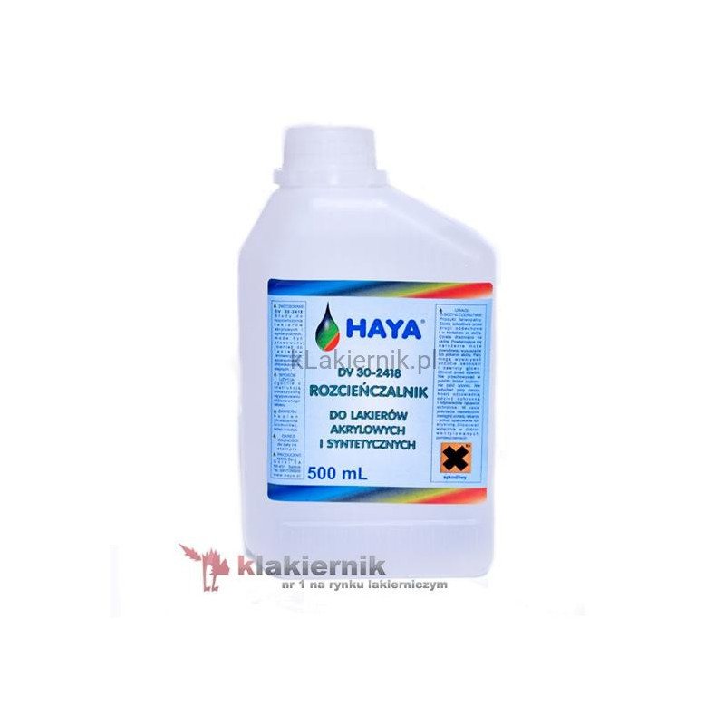 Rozcieńczalnik HAYA do lakierów akrylowych - 500 ml