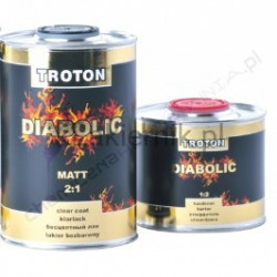 Lakier bezbarwny matowy 2:1 Troton Master Diabolic MAT - 1+0,5 L