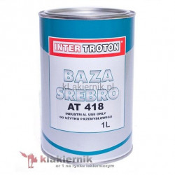 Lakier bazowy samochodowy TROTON srebro AT 418 - 1 L