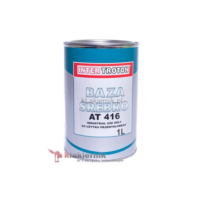 Lakier bazowy samochodowy TROTON srebro AT 416 - 1 L
