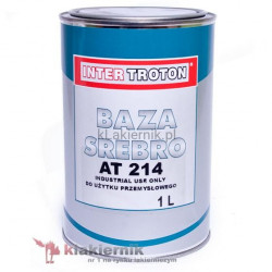 Lakier bazowy samochodowy TROTON srebro AT 214 - 1 L