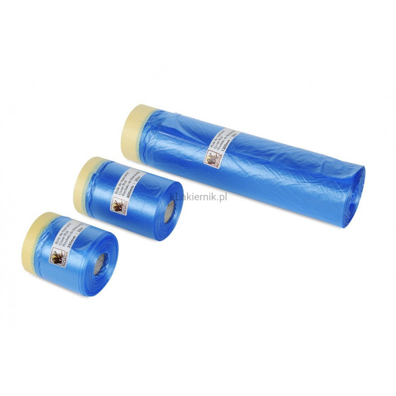 Folia maskująca z taśmą lakierniczą Cover Roll - INDASA 1200mm