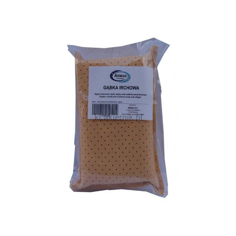 Gąbka z irchy syntetycznej perforowanej 4x9x13cm