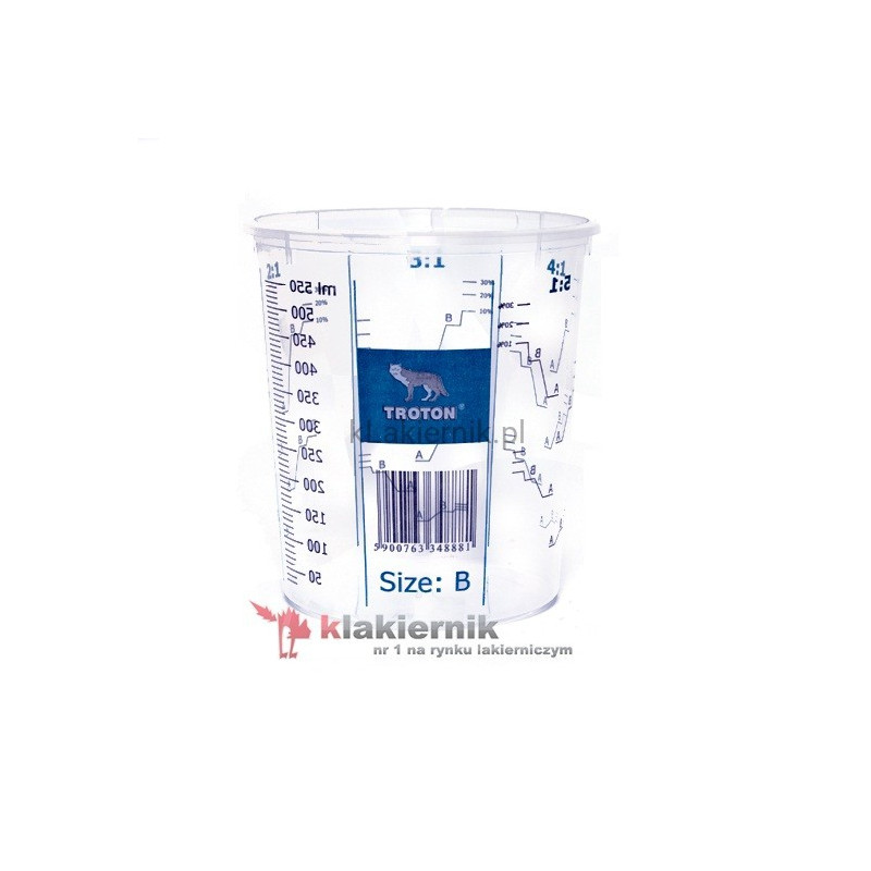 Kubek lakierniczy TROTON z podziałką - 640 ml