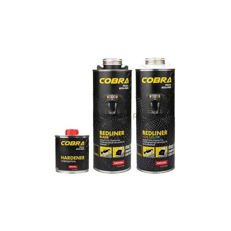 Novol COBRA Truck BEDLINER - 600 ml - 2K poliuretanowa powłoka