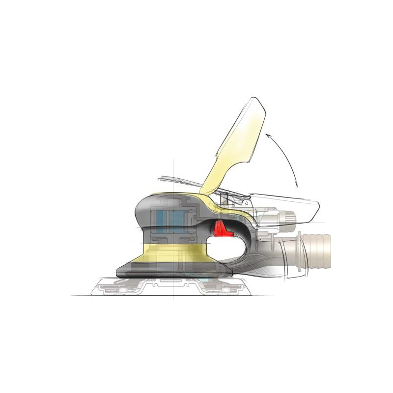 Szlifierka pneumatyczna MIRKA - PROS - 150 mm, skok 5 mm