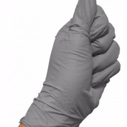 Jednorazowe rękawiczki nitrylowe szare COLAD - 1para 2