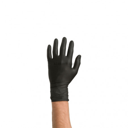 Jednorazowe rękawiczki nitrylowe Czarne COLAD - 1para