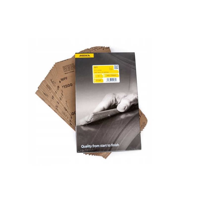 Papier wodny MIRKA WATERPROOF - P1500 P2000 P2500 - 140 mm x