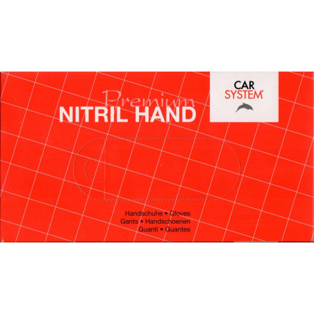 Rękawice nitrylowe niebieskie CAR SYSTEM - 100szt Rękawice nitrylowe niebieskie CAR SYSTEM - 100szt