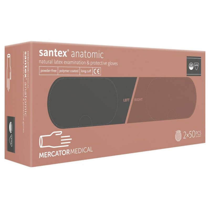 Rękawiczki santex® anatomic PF 2x50 szt.