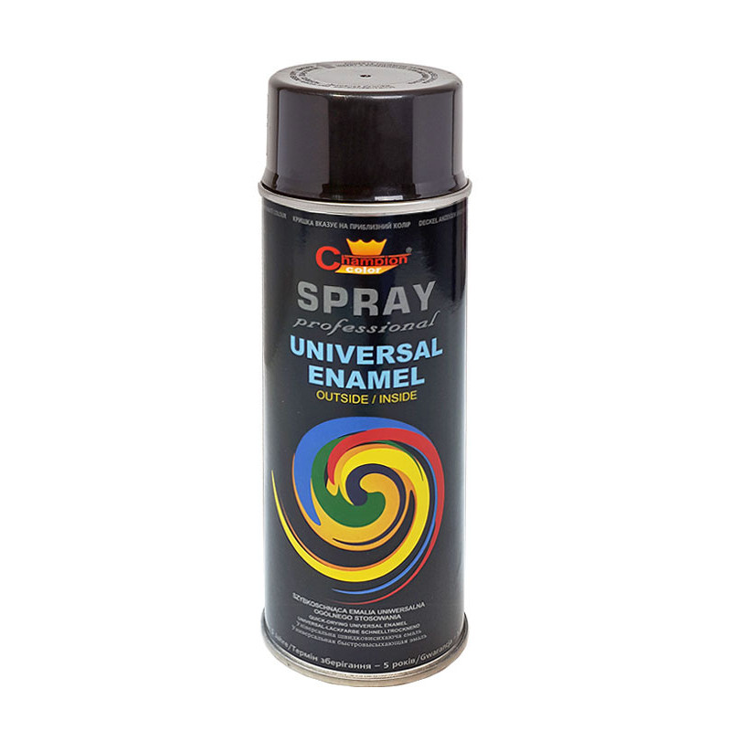 Lakier Uniwersalny SPRAY - 400ml - czarny połysk ( RAL 9017 )