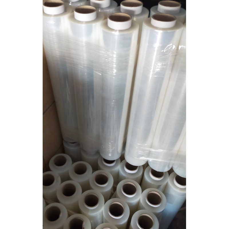 Folia stretch ręczna 23mic transparent 500mm 2,00kg netto -