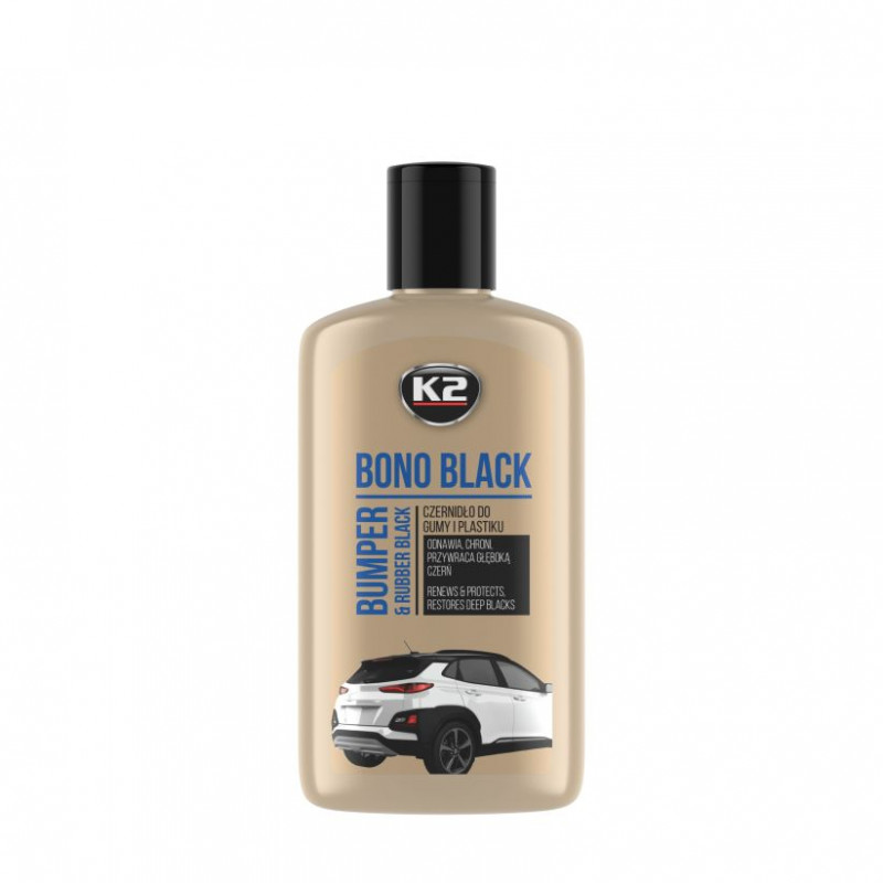 Czernidło K2 do gumy i plastiku - BONO BLACK - 250 ml