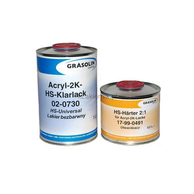 Lakier bezbarwny STANDOX Grasolin HS - kpl 5 L