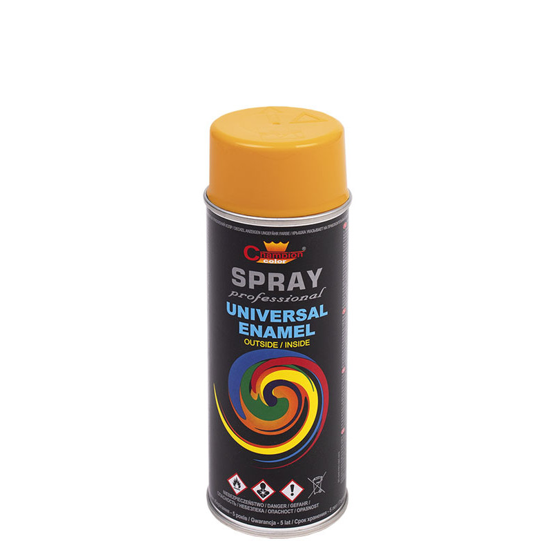 Champion Lakier Uniwersalny SPRAY - 400ml - żółty ciemny ( RAL