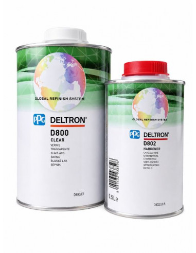 Lakier bezbarwny Deltron D800 1L + Utwardzacz...