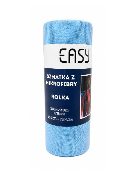 EASY szmatki z mikrofibry 30 x 30, 170 GSM, 50 sztuk | rolka
