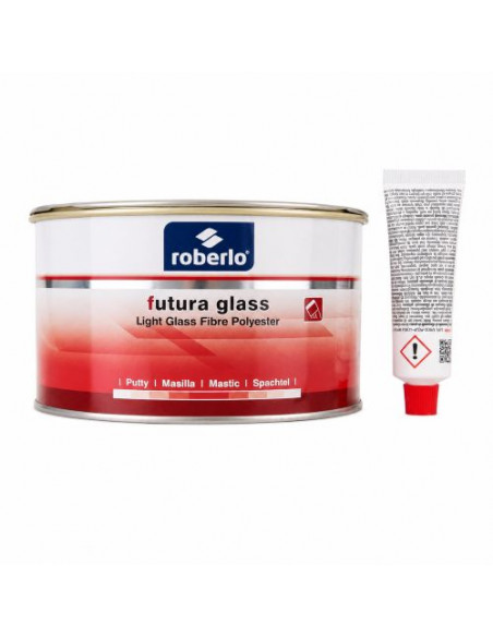 Roberlo futura glass szpachlówka z włóknem szklanym 750 ml plus utwardzacz