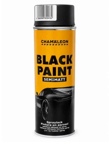 Chamaleon BLACK PAINT SEMIMATT półmat lakier czarny w sparyu 500ml