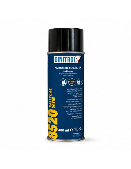 DINITROL 8520 Rallye AC Satin lakier akrylowy samochodowy spray czarny półpołysk 400 ml