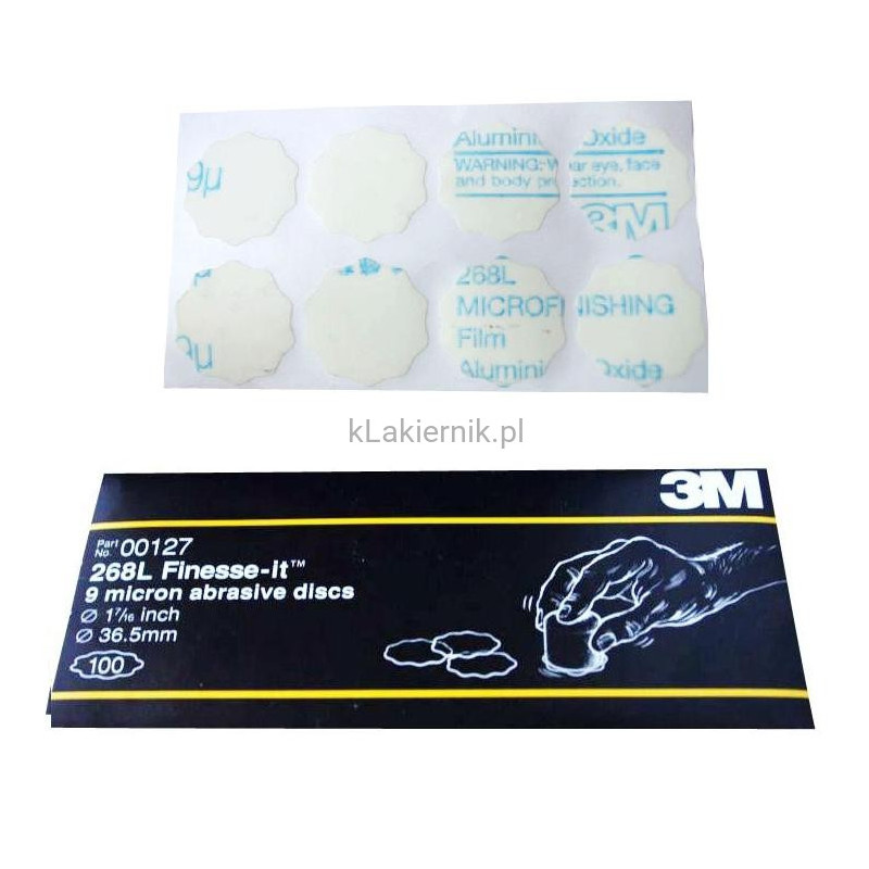 Płatki szlifierskie 3M 00127 Finesse-it -"gwiazdki" 36,5 mm
