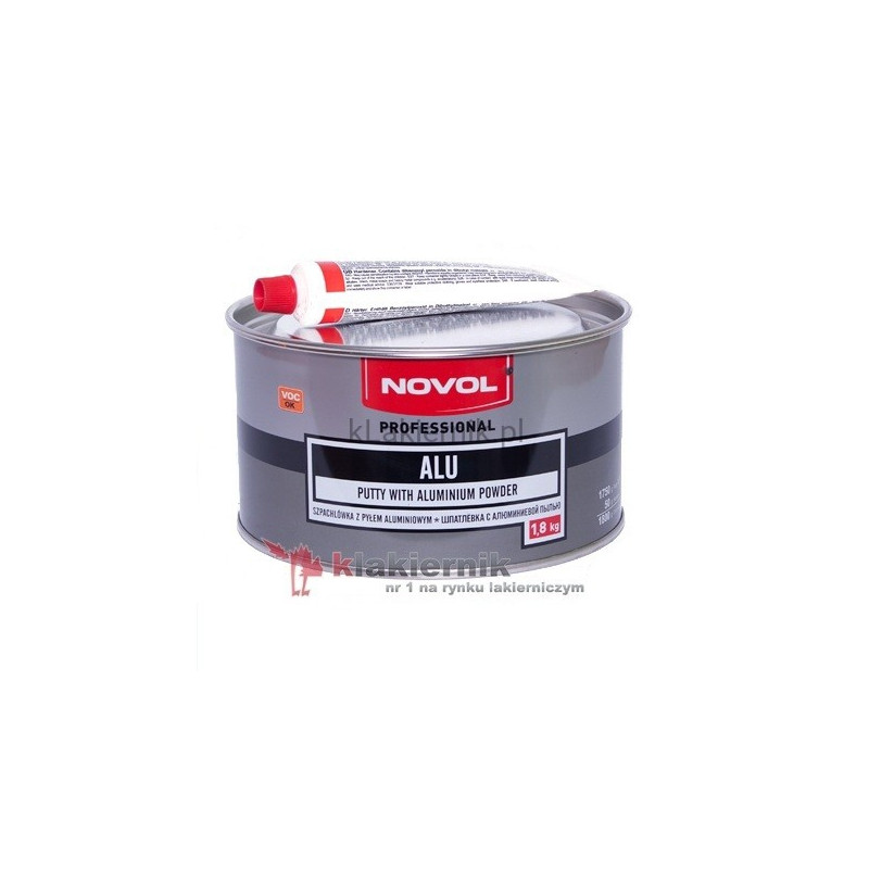 Szpachlówka z pyłem aluminiowym NOVOL ALU - 1,8 kg