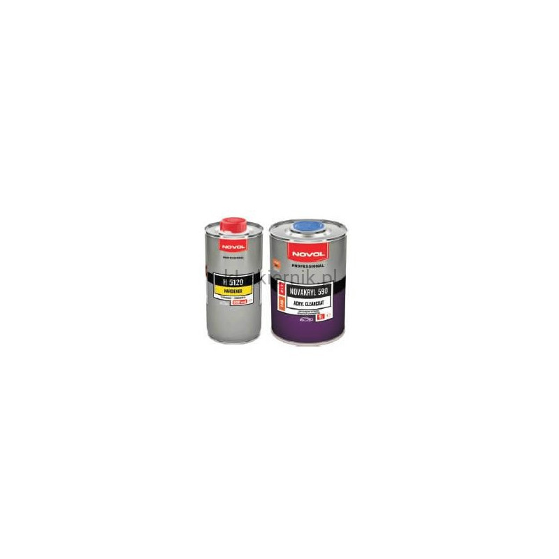 Lakier bezbarwny NOVOL NOVAKRYL 590 - kpl. (1+0,5) L, Lakiery HS - High ...