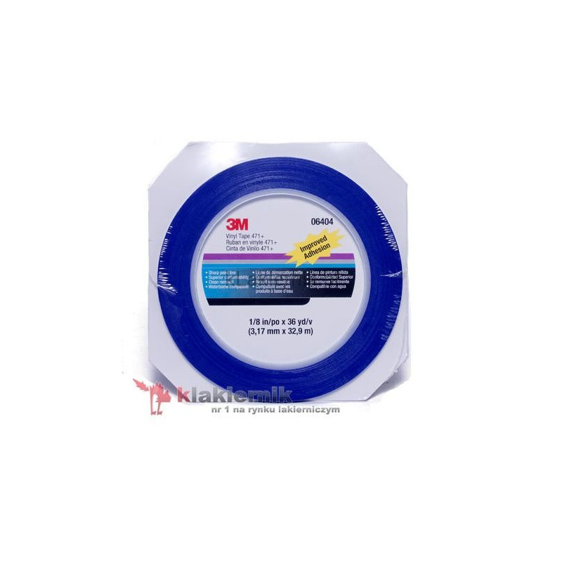 Taśma maskująca cienkoliniowa 3M PN06408 - Vinyl Tape 471+ -