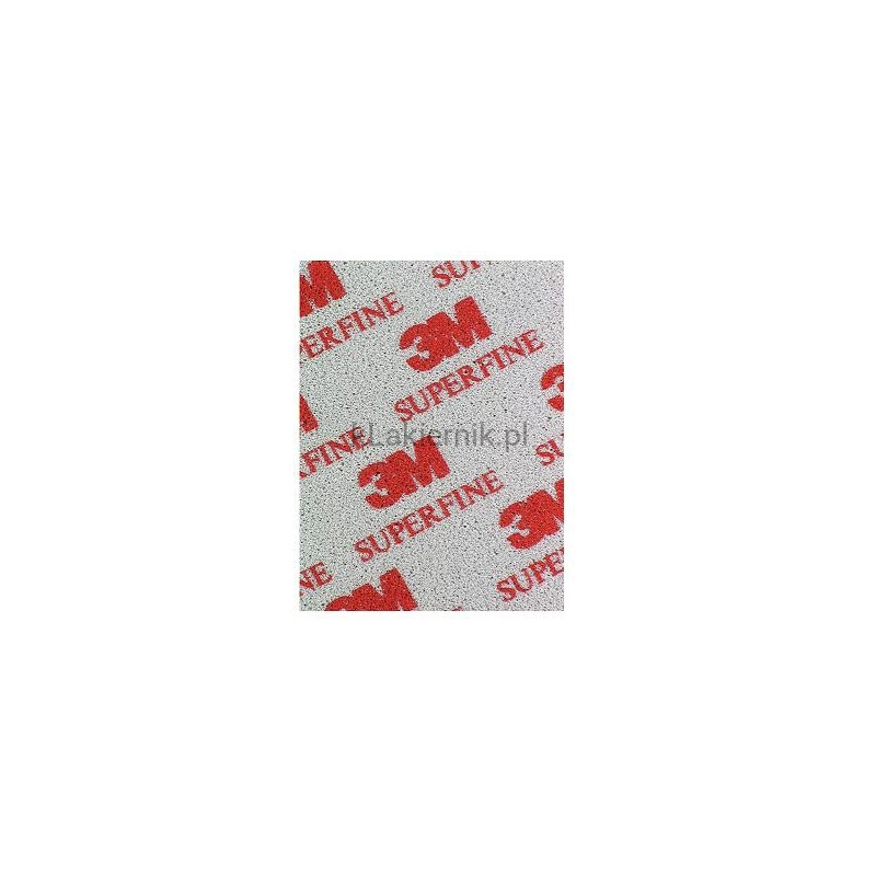 Środek ścierny 3M 03810 na piance - Superfine - 115 x 140 mm