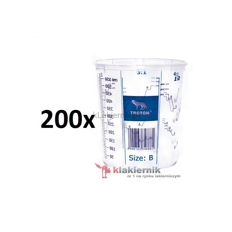 Kubek lakierniczy TROTON 300002023 z podziałką 400 ml - 200