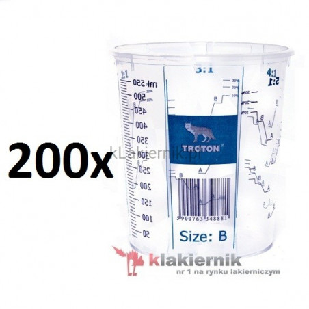 Kubek lakierniczy TROTON 300002023 z podziałką 400 ml - 200