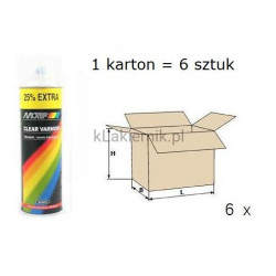 Lakier bezbarwny MOTIP - spray 500 ml x 6