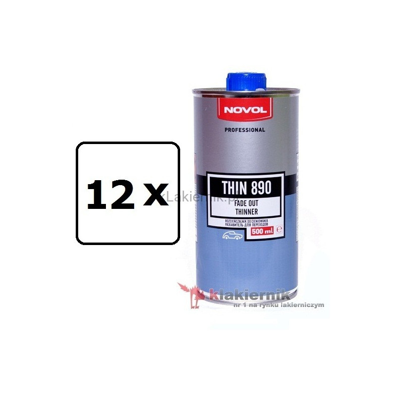 Rozcieńczalnik do cieniowania NOVOL 32151 THIN 890 - 12 x 0,5 L