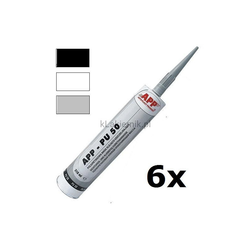Masa klejąco-uszczelniająca APP 040302 PU50 - 6 x 310 ml
