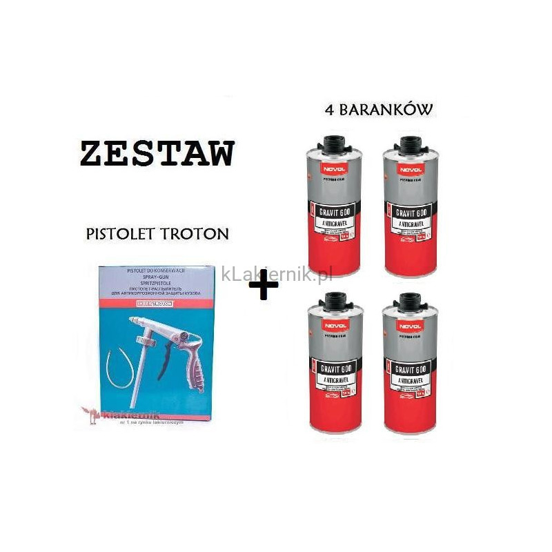 Zestaw TROTON: Pistolet do konserwacji + Baranek GRAVIT 600 1 L