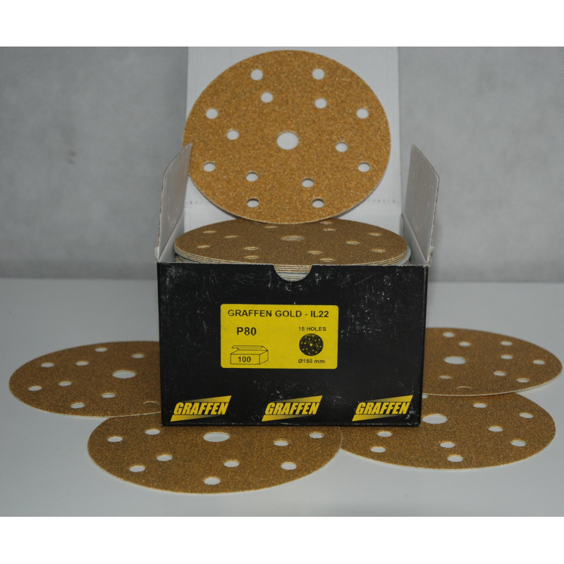 Krążek ścierny GRAFFEN (P80 - P500) - 150 mm - NOWOŚĆ