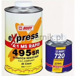 Lakier bezbarwny HB BODY - 495 SR (4:1) EXPRESS - kpl (1 +