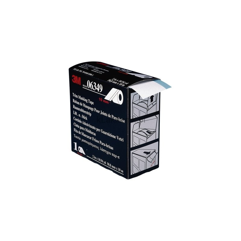 Taśma maskująca 3M 06349 do szyb wklejanych - 10 mm